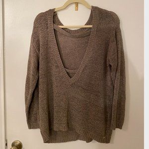 Open back sweater